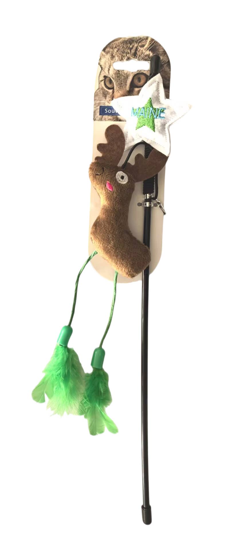 MAINE Moose Cat Wand (Teaser) toy