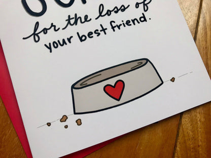 Sorry For The Loss Of Your Best Friend Pet Loss Card