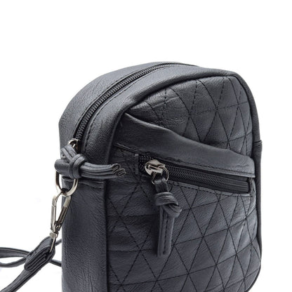 Vegan Leather Mini Quilt Crossbody bag