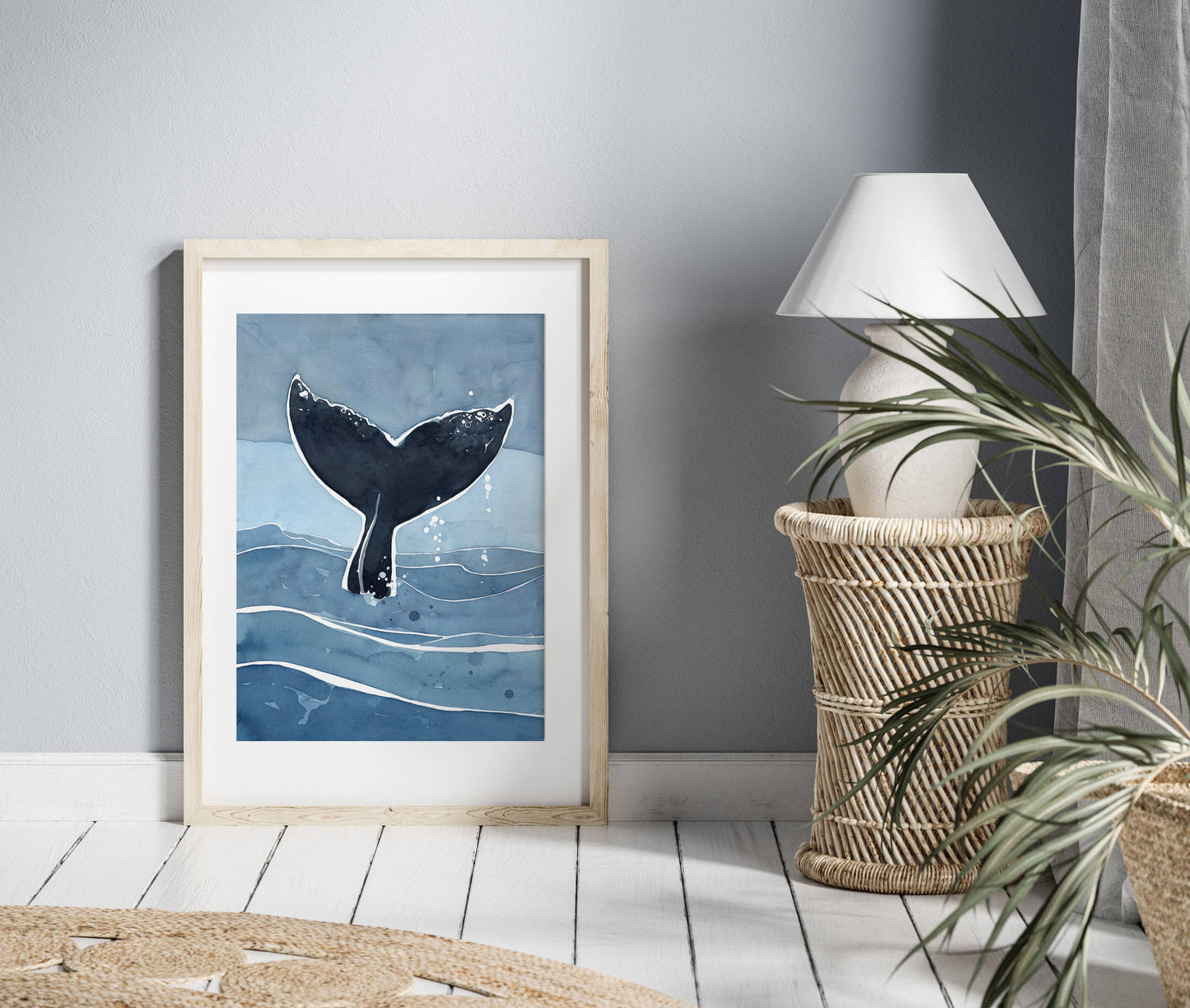 Whale Tail Art Print