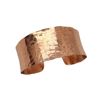 Handcrafted Copper Hammered Glow Pure Copper Cuff