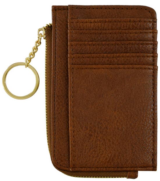 Small Faux Leather Card Holder Wallet