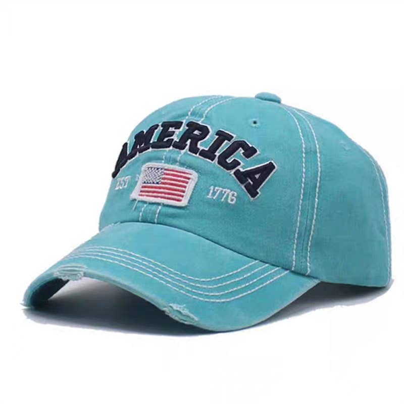American Flag Embroidery Baseball Cap