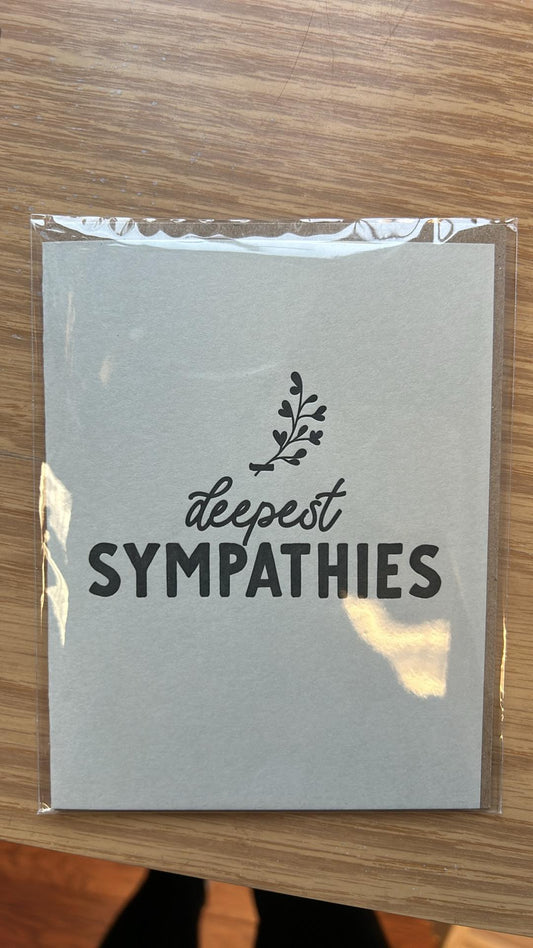 ruff house deepest sympathies card
