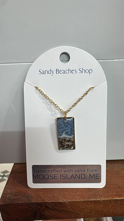 Custom  Gold Sand Necklaces