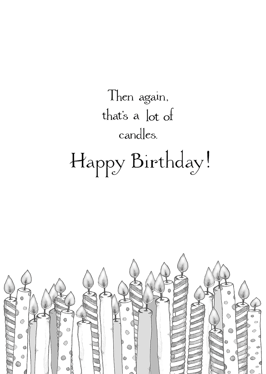 Candle Puffin Birthday Card