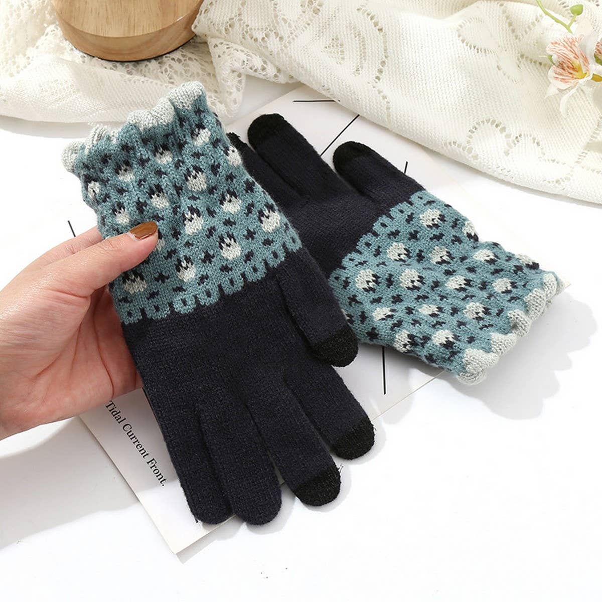Cute Knit Gloves for Women  Touchscreen