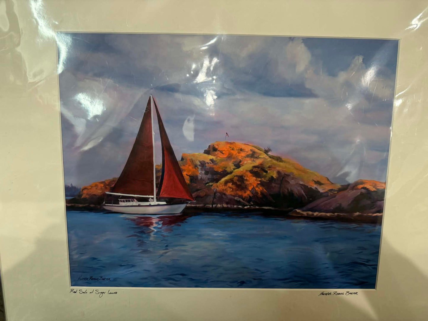 Heather Roselle Barter Fine Art - Red Sails at Sugar Loaves