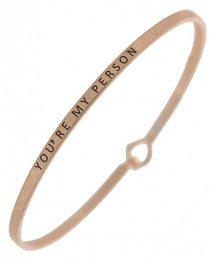 YOU'RE MY PERSON Bangle
