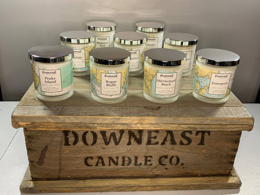 Nautical Chart Candles-Bangor
