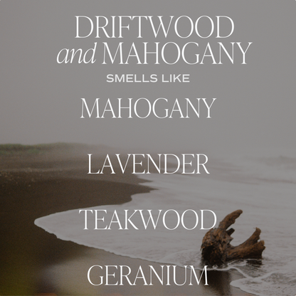 Driftwood and Mahogany Clear Reed Diffuser - Home Fragrance