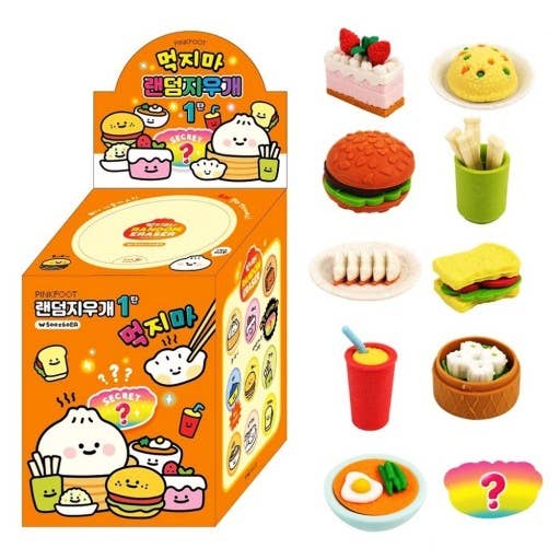 Miniature snackfood Mystery Eraser Box