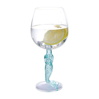 Mermaid 17oz Acrylic Plastic Wine Glass