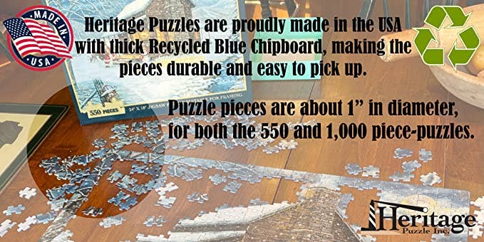 Lighthouses of Maine 550 Piece Puzzle