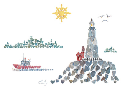 Coastal art | Coastal scene art  print