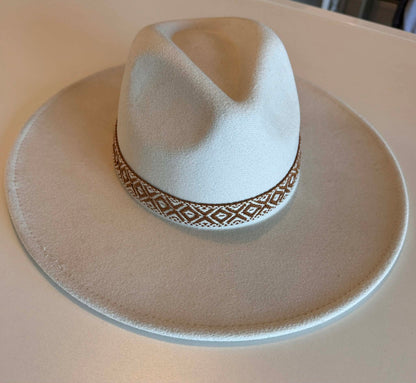 Women Boho Style Felt Fedora Hat