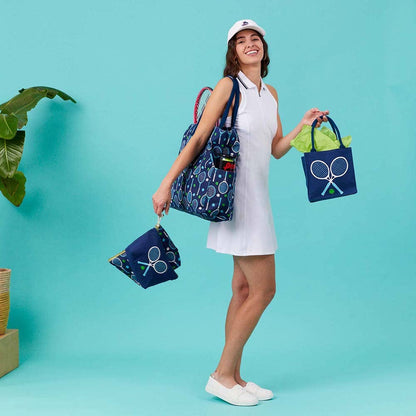 TENNIS NAVY SOLO Itsy Bitsy Reusable Gift Bag Tote
