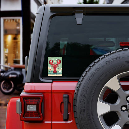 Eastport Maine Lobster State Pride Die Cut Vinyl Sticker