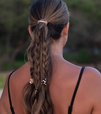 "Focus" Gold Arrow Charm Hair Tie Bracelets: Small