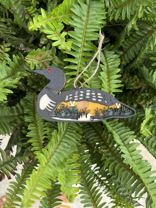 Loon Layered Ornament