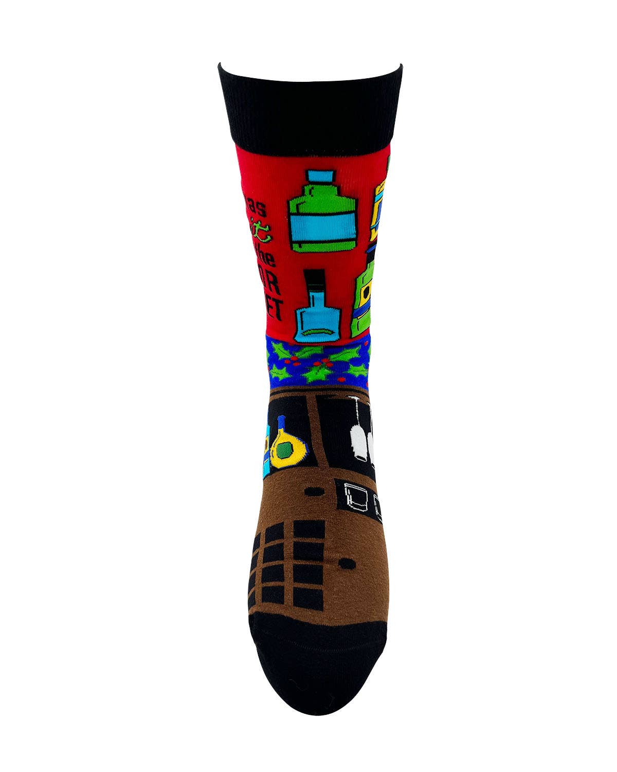 My Christmas Spirit is in the liquor cabinet Novelty Crew Socks
