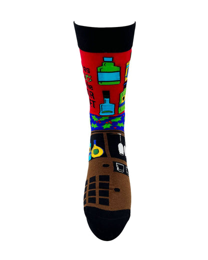 My Christmas Spirit is in the liquor cabinet Novelty Crew Socks