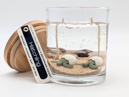 Sea Turtle Hatchling Ocean Gel Candle