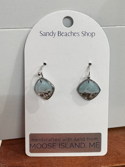 Custom Sand Dangles Silver