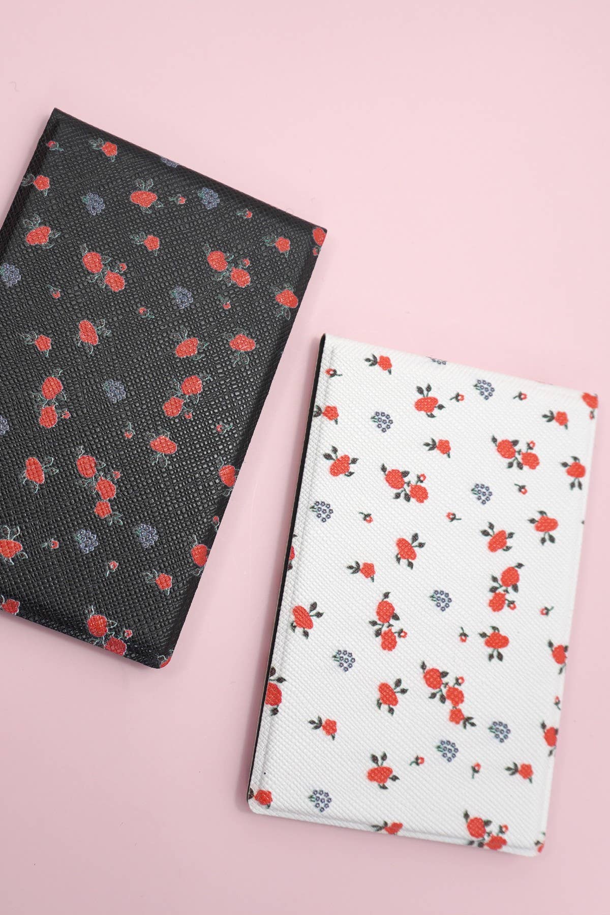 TRAVEL POCKET COMPACT HANDHELD FLOWER MIRROR