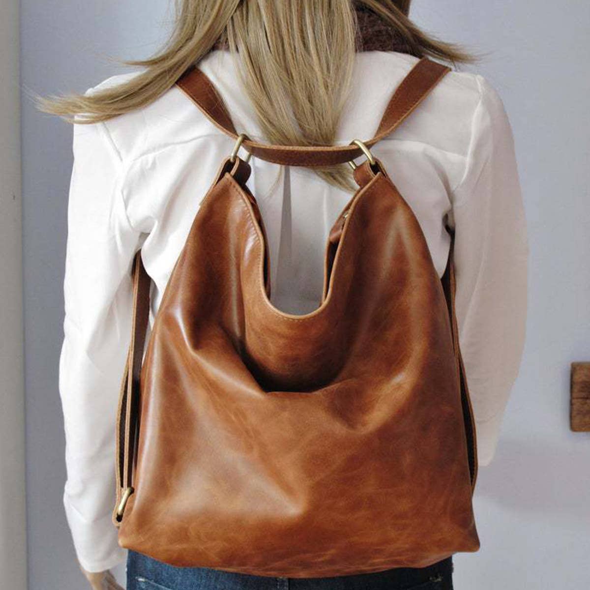 HANDBAG LEATHER BACKPACK FOR WOMEN