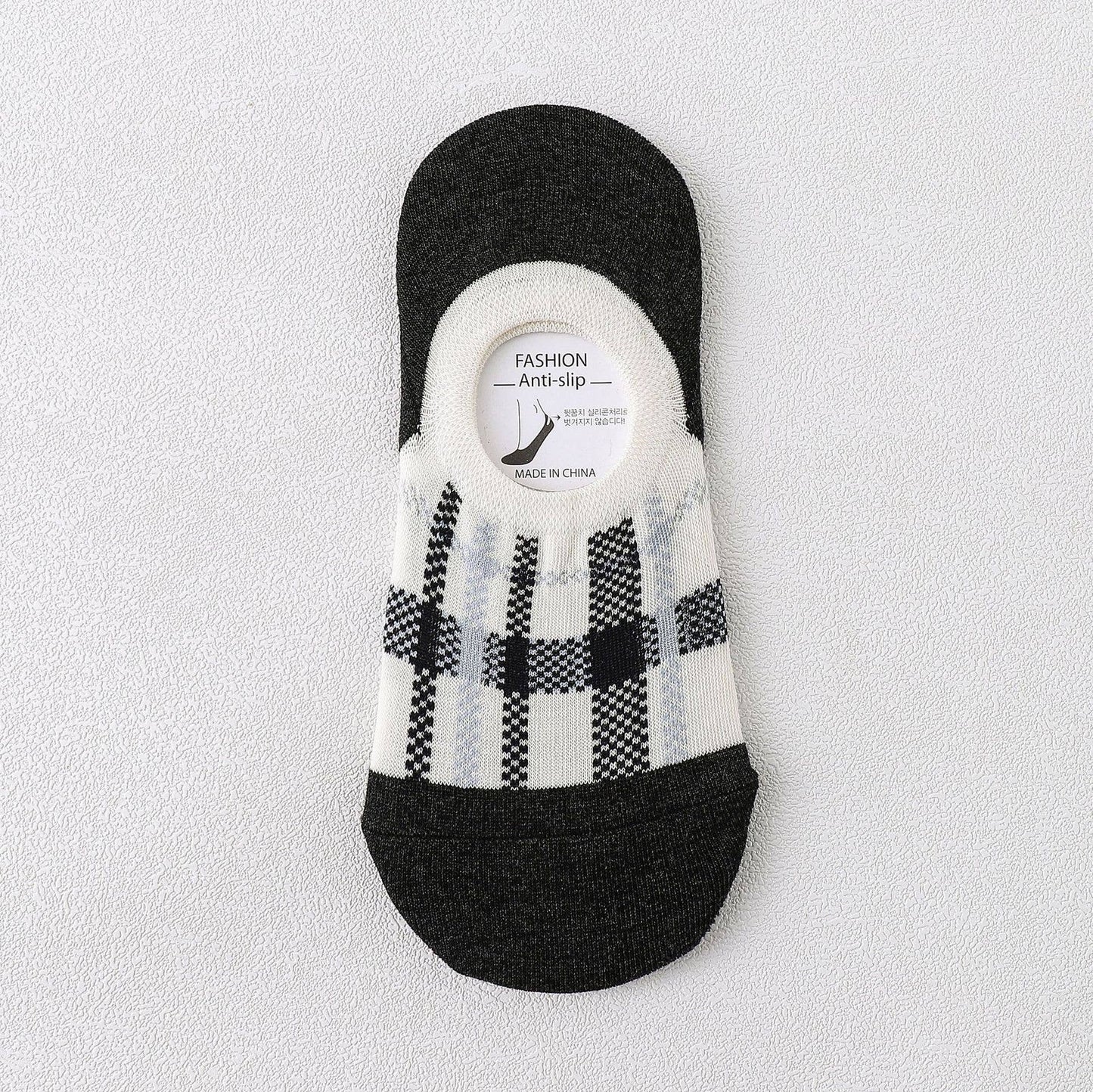 Lattice No Show Socks Women's Cotton For Flats