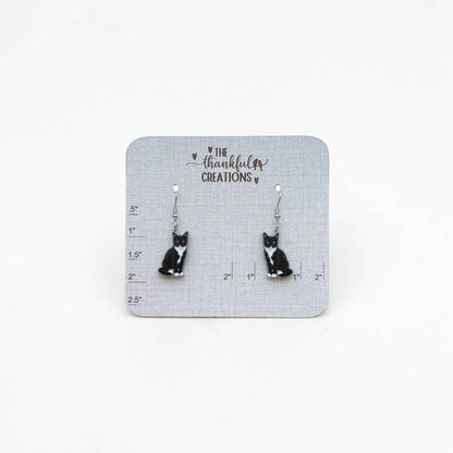 Cat Earrings | Handmade Acrylic Feline Jewelry