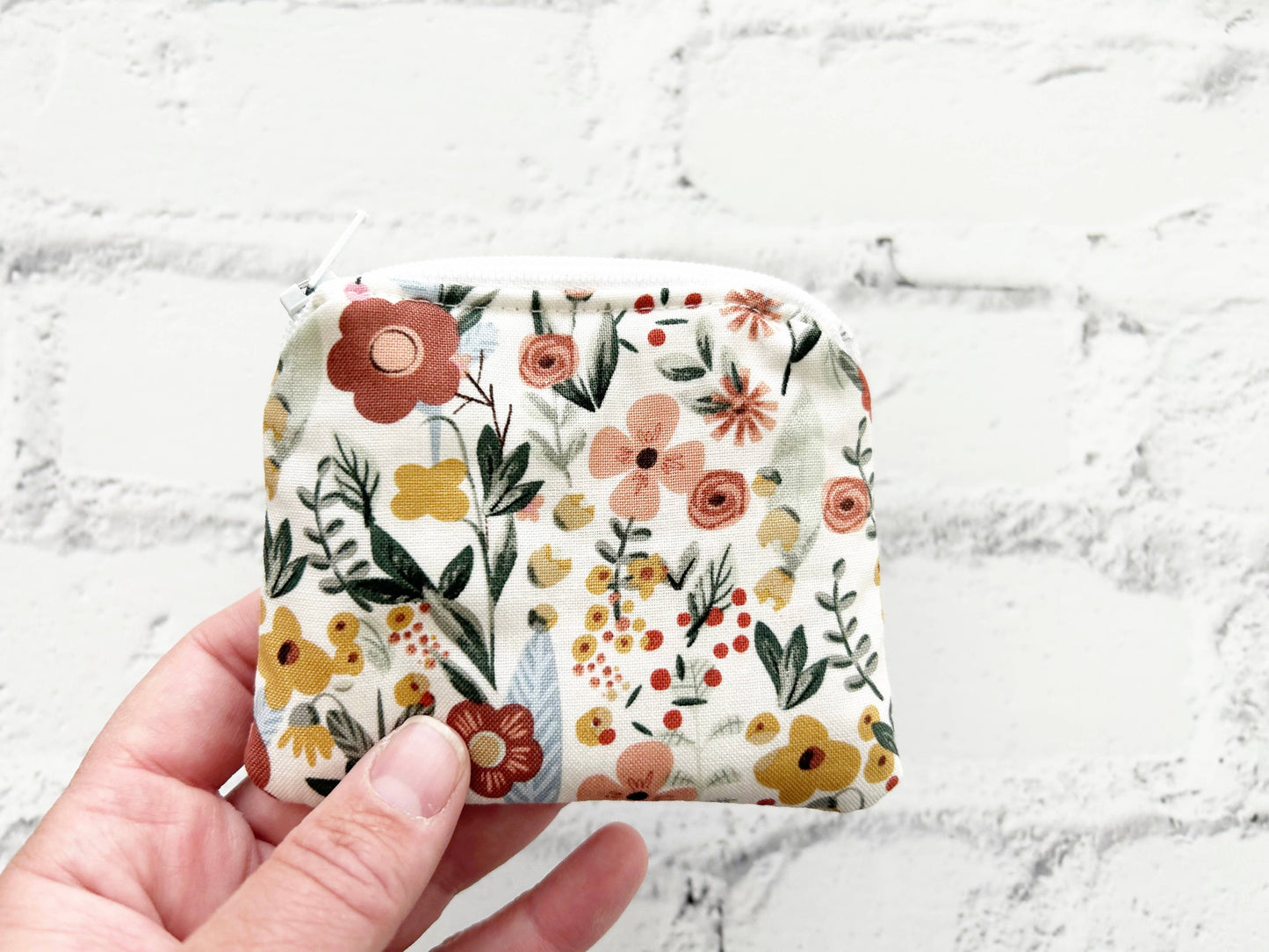 Small Fabric Pouch-Summer Florals