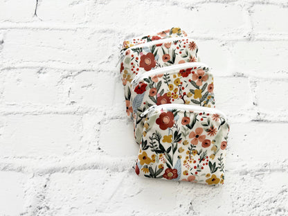 Small Fabric Pouch-Summer Florals