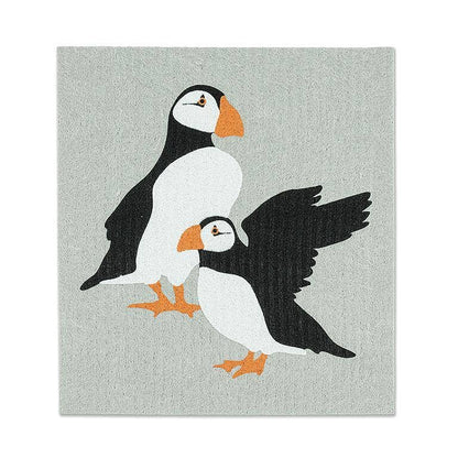 Puffins Swedish Dishcloth-6.5x8"L