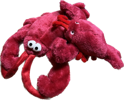Plush Squeaky Lobster Dog Toy