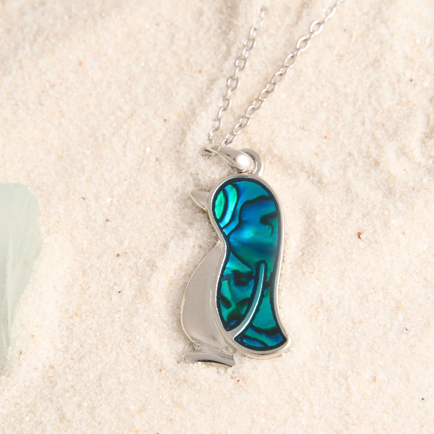 Abalone Shell Pendant Necklace Beach Jewelry