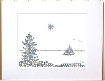 Coastal art | Sail Away art print