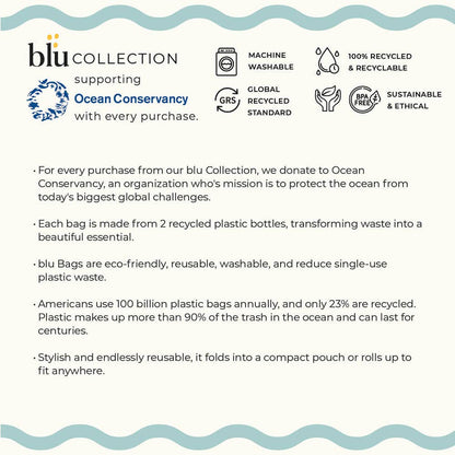 Turtles blu Reusable Shopping Bag