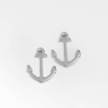 Delicates Stud Bud Anchor Earrings Beach Jewelry