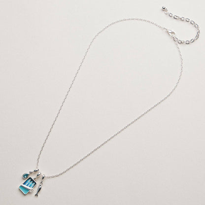 Fish Sardine Can  Charm Necklace