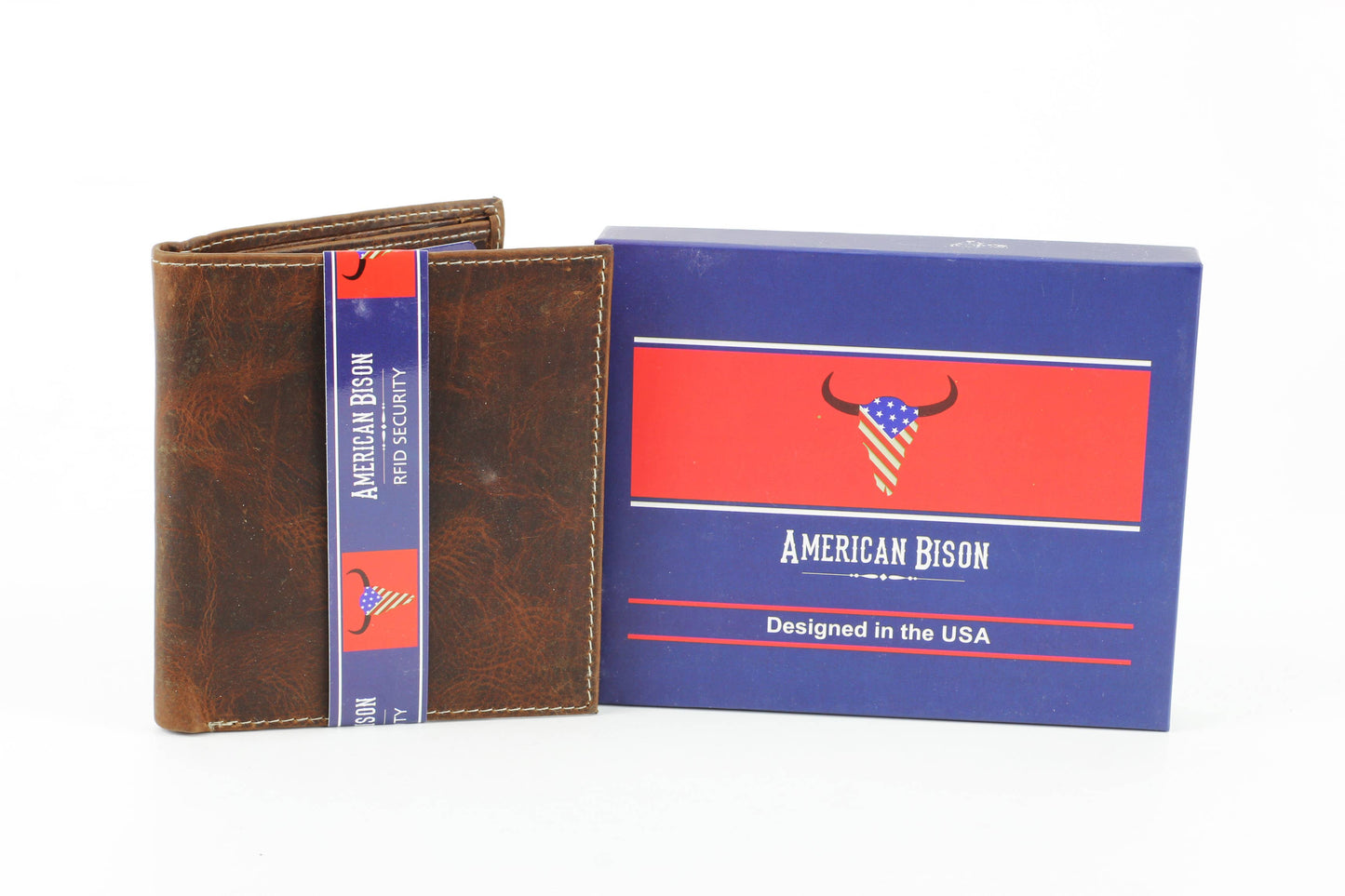 Hunter Leather Men's Hipster Wallet RFID 8020