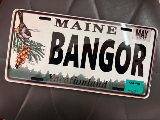 Bangor License Plate