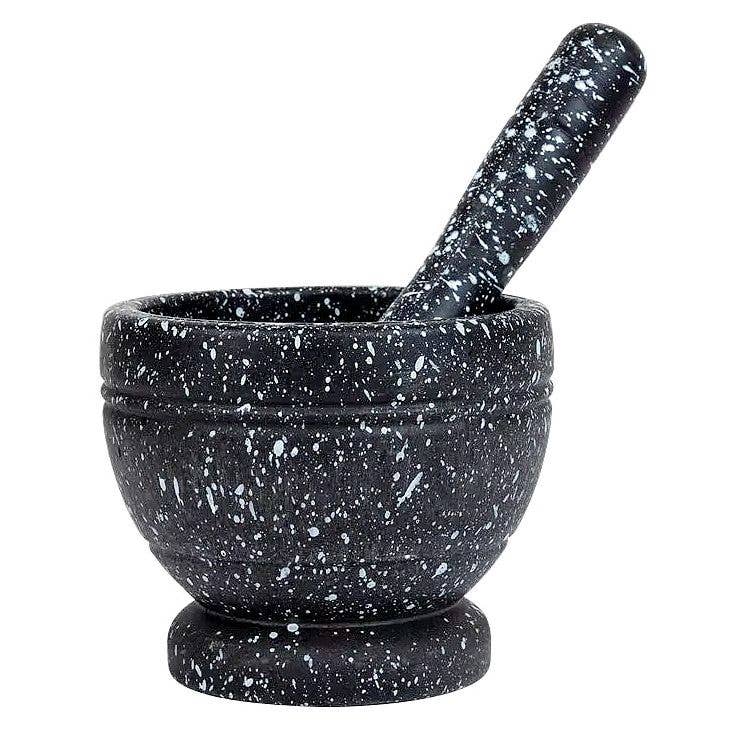 Resin Mortar Pestle Set Mixing Grinding Crusher Bowl
