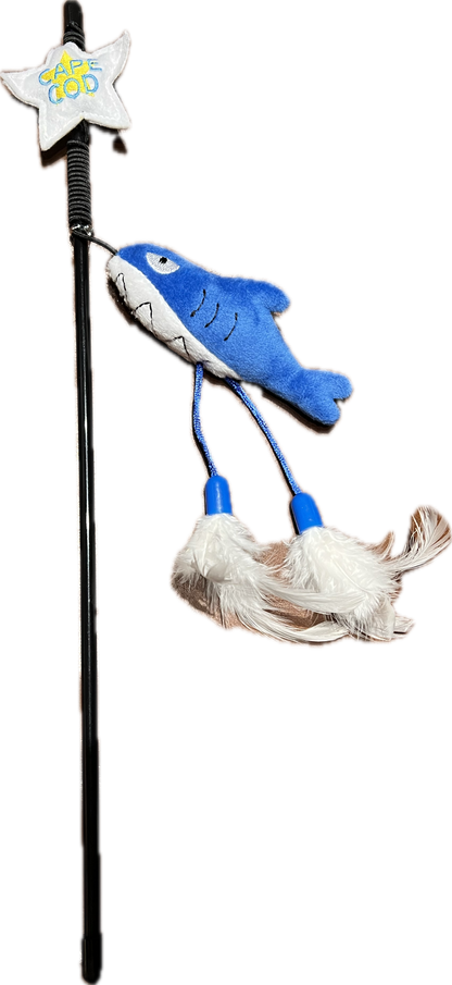 MAINE Shark Cat Wand toy