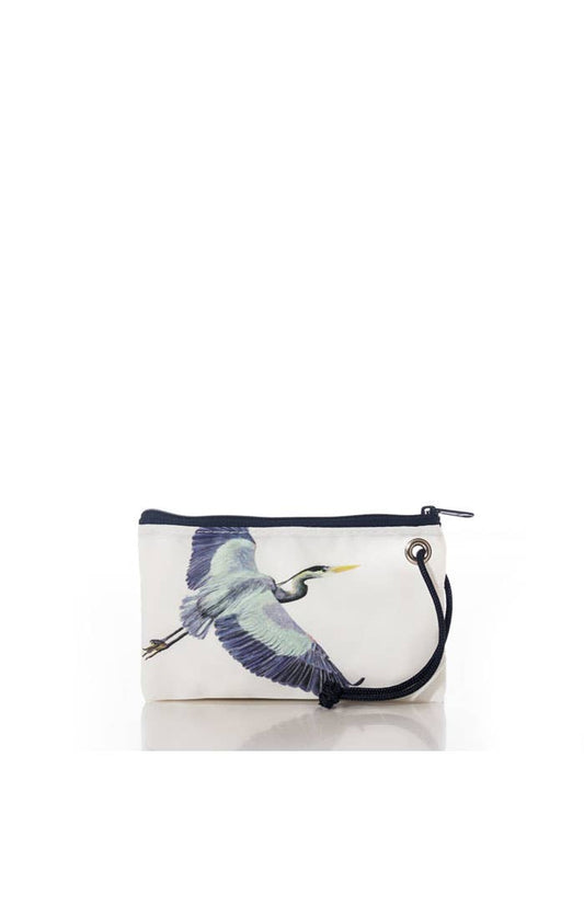 Blue Heron Wristlet