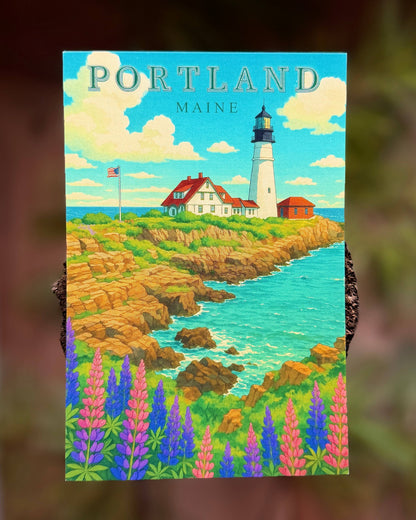 Portland Light Summer Postcard