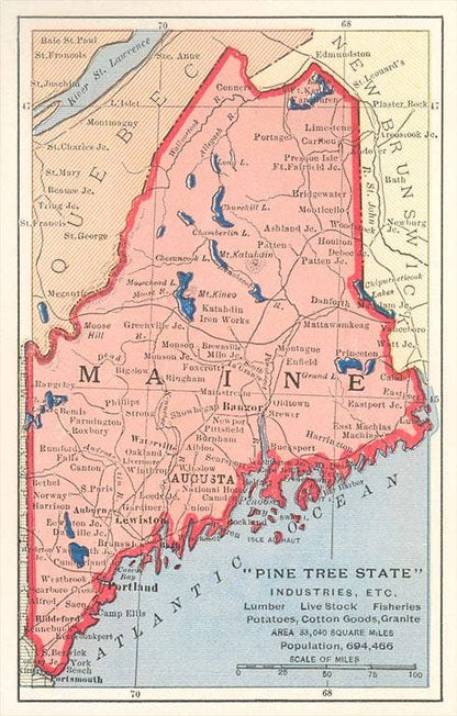 Magnet  Map of Maine