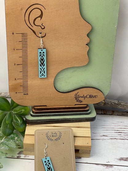 Rectangle Mandala Earrings