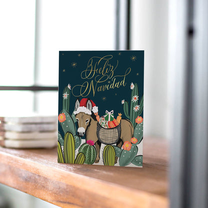 Feliz Navidad Holiday Greeting Card: Single Card